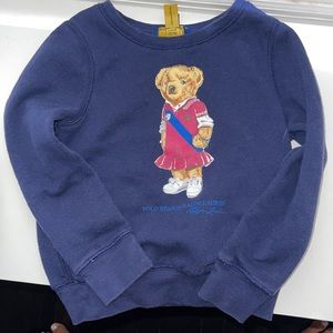 Preppy girls polo sweatshirt